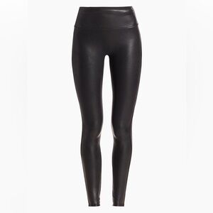 SPANX sS faux leather blk leggings-LOOK NEW-soft/supple